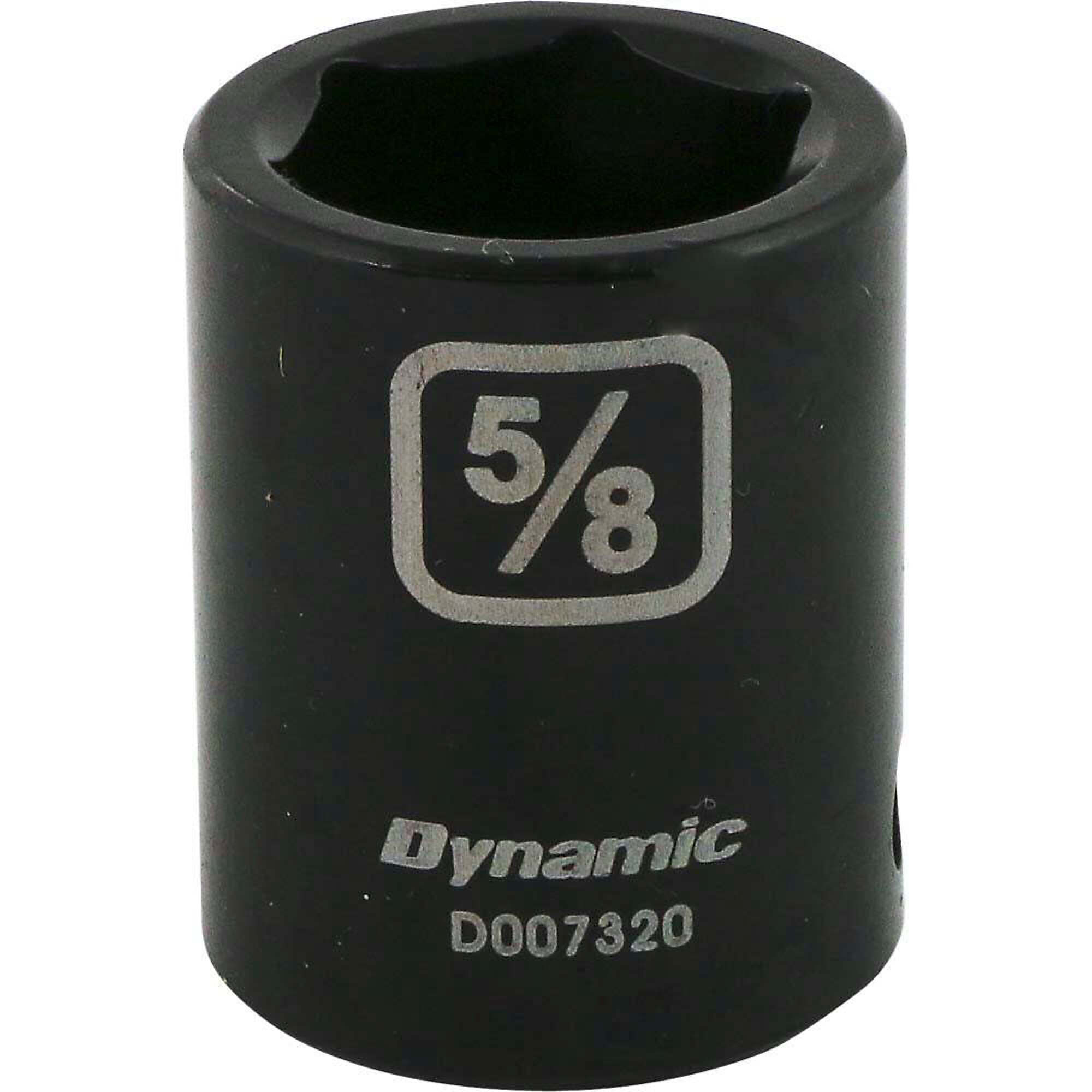Dynamic Tools 3/8" Drive 6 Point SAE, 5/8" Standard Length, Impact Socket
